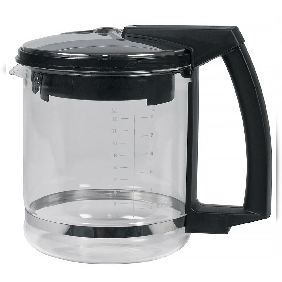 Glaskanne Krups F0464210F mit Filter und Deckel für Kaffeemaschine Image