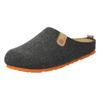 Pantoffel ROHDE "NAPOLI-H", Herren, Gr. 47, grau (anthrazit, meliert), Filz, klassisch, Schuhe, Clog, Hausschuh, Homeslipper mit herausnehmbarer Innensohle