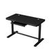 Azen Smart Standing Desk with charging ports and drawer - All Black - Wood Top - More4Home YQ22S-ZF2W-J-B