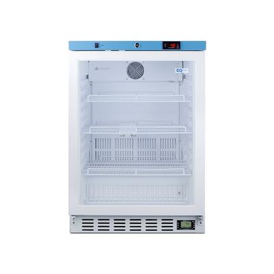 EQTemp ACR52G 3.88 cu ft Countertop Medical Refrigerator - Locking, 115v, 1 Right-hinged Glass Door, 3 Wire Shelves, White