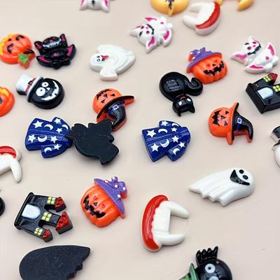 TEMU 50pcs Mix Of Cute Resin Pins - Perfect For Crafts, Hair Accessories, And Phone Cases