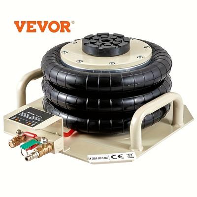 TEMU Vevor , 5 Ton/11000 Lbs , Air Lift Up To 15.75 Inch, 3-5s Fast Lifting Air For Cars With Long Handle (beige)