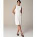 Petite High-Neck Sheath Dress