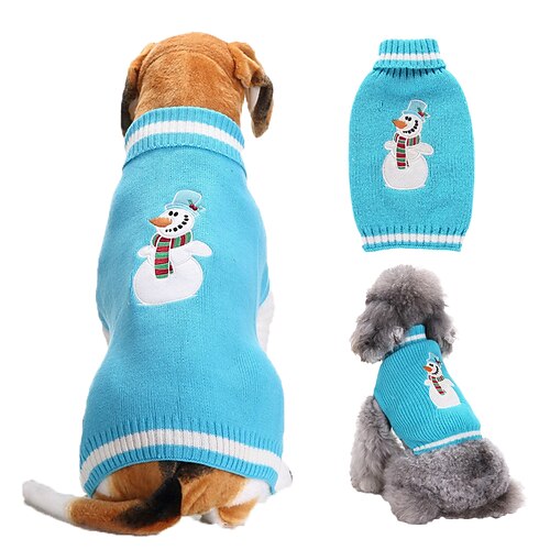 Hund Katze Pullover Jumper Party Lässig Winter Atmungsaktiv Weich Waschbar Bequem Weihnachten Outdoor Alltagstauglich Hundebekleidung for Bichon Frise Zwergspitz Baby Haustier Papillon Klein Image