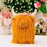 peluche mucca delle Highlands, yak realistici e mucche delle Highlands peluche per bambini, morbida bambola di peluche mucca