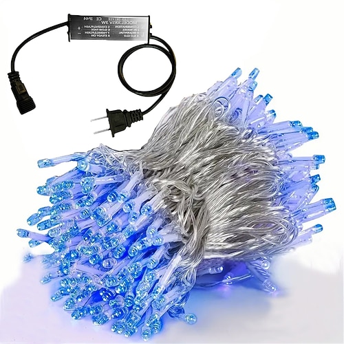 10 m 50 m 100 m Lichterketten Außenbeleuchtung Lichterkette Projekt Baumwickellicht LED-Lichterkette wasserdichte Niederspannungslichtleiste Weihnachtsfeier-Dekorationslicht 1 Satz Image
