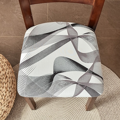coprisedili per sedie da sala da pranzo set di 2 coprisedili per sedie stampati elasticizzati set di 2 coprisedili per sedie imbottiti rimovibili lavabili coprisedili per cuscini per la cucina ufficio