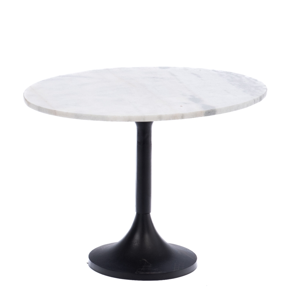 Sofaende Marmor weiss 55 cm - Rund Marmor Amadeus 55x55 cm Image