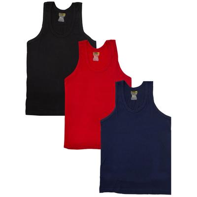 Enzo | Mens Vests 3 Pack - Zufällig ausgewählte Farben
