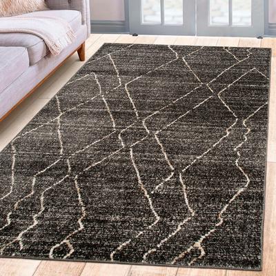 Teppich MY HOME "Smilla" Gr. 7, grau, B:240cm H:9mm L:320cm, Kunstfaser, Teppiche, mit besonders weichem Flor, Kurzflor, moderne Berber Optik, Boho Image