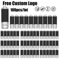 Confezione da 100 unità flash USB con logo gratuito 128 GB 64 GB 32 GB 16 GB 8 GB 4 GB Pen Drive impermeabile Memory Stick 2.0 Disco Pendrive colorato