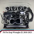 Luce ambientale per console centrale con prese d'aria anteriori e posteriori a LED adatta per Jeep Wrangler JL 2018 - 2023 Luce per maniglia Luce per bracciolo