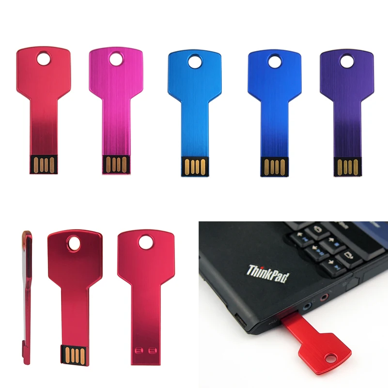 Clé USB en forme de clé clé clé mémoire en métal 4GB 8GB16GB 32GB 64GB128GB clé USB clé USB clé USB disque clé USB