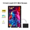 Wisecoco 2k 1920*1080 hd ips lcd Gaming CPU GPU Sekundär display 14 Zoll tragbarer Monitor für Lianli O11 Dynamic Mini Case