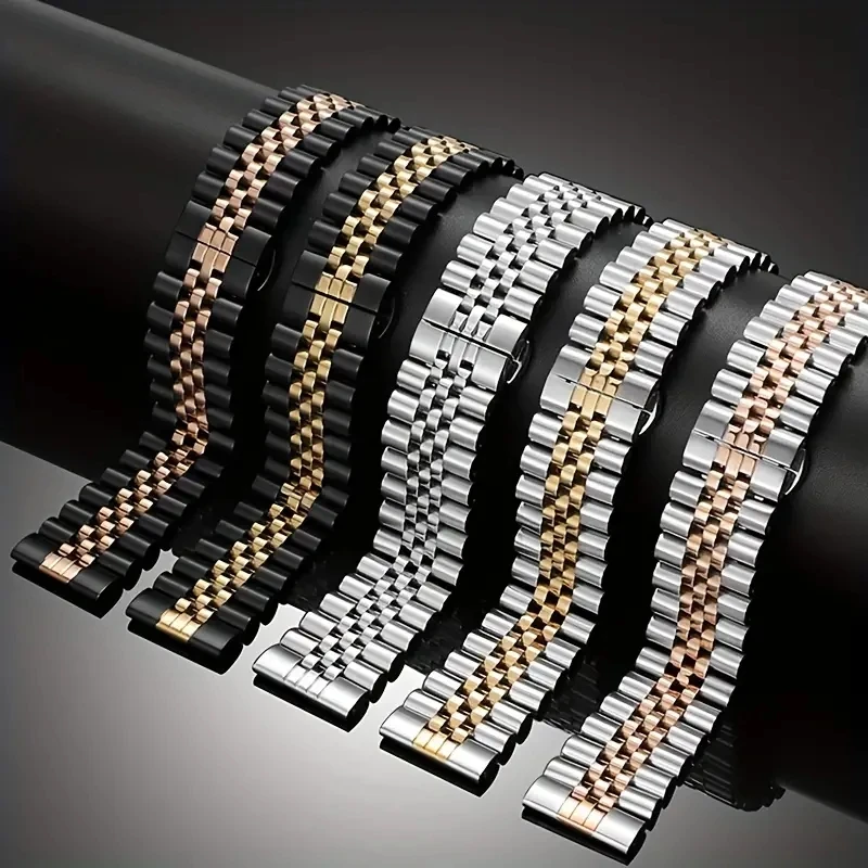 20mm 22mm Uhren armband für Samsung Galaxy 3 2 Uhr 4/5/6 Gang S2 S3 Edelstahl Metall Uhren armband für Huawei Amazfit Garmin Image