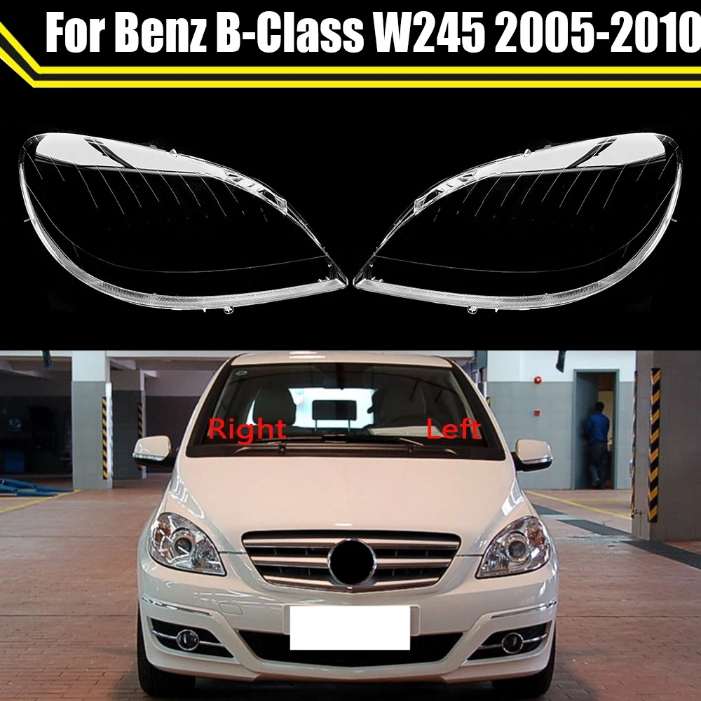 Scheinwerfer Shell Für Benz B-Klasse W245 B180 B200 2005-2010 Auto Scheinwerfer Abdeckung Scheinwerfer Shell Transparente Linse glas Lampenschirm