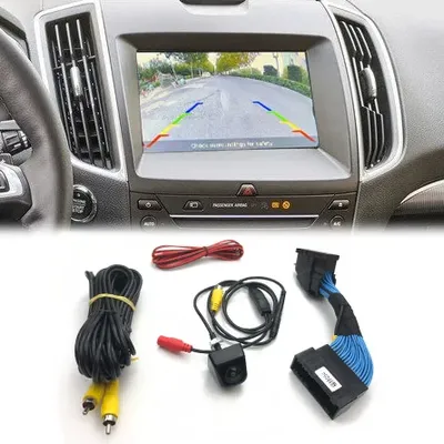 Vkauto hd rückfahr kamera für ford edge 2016 ~ 2019 für sony stereo hinzufügen aftermarket kamera kit hd ccd kamera c54 adapter kabel