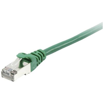 Equip - 605542 RJ45 Netzwerkkabel, Patchkabel cat 6 s/ftp 3.00 m Grün vergoldete Steckkontakte 1 St.