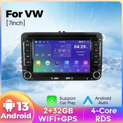 Android smart systeme für vw volkswagen golf 5 6 touran passat b6 jetta mk5 mk6 skoda autoradio multimedia video player gps wifi Auto GPS Multimedia Radio, 4-Kern ohne DVD Player, 2Din Stereo