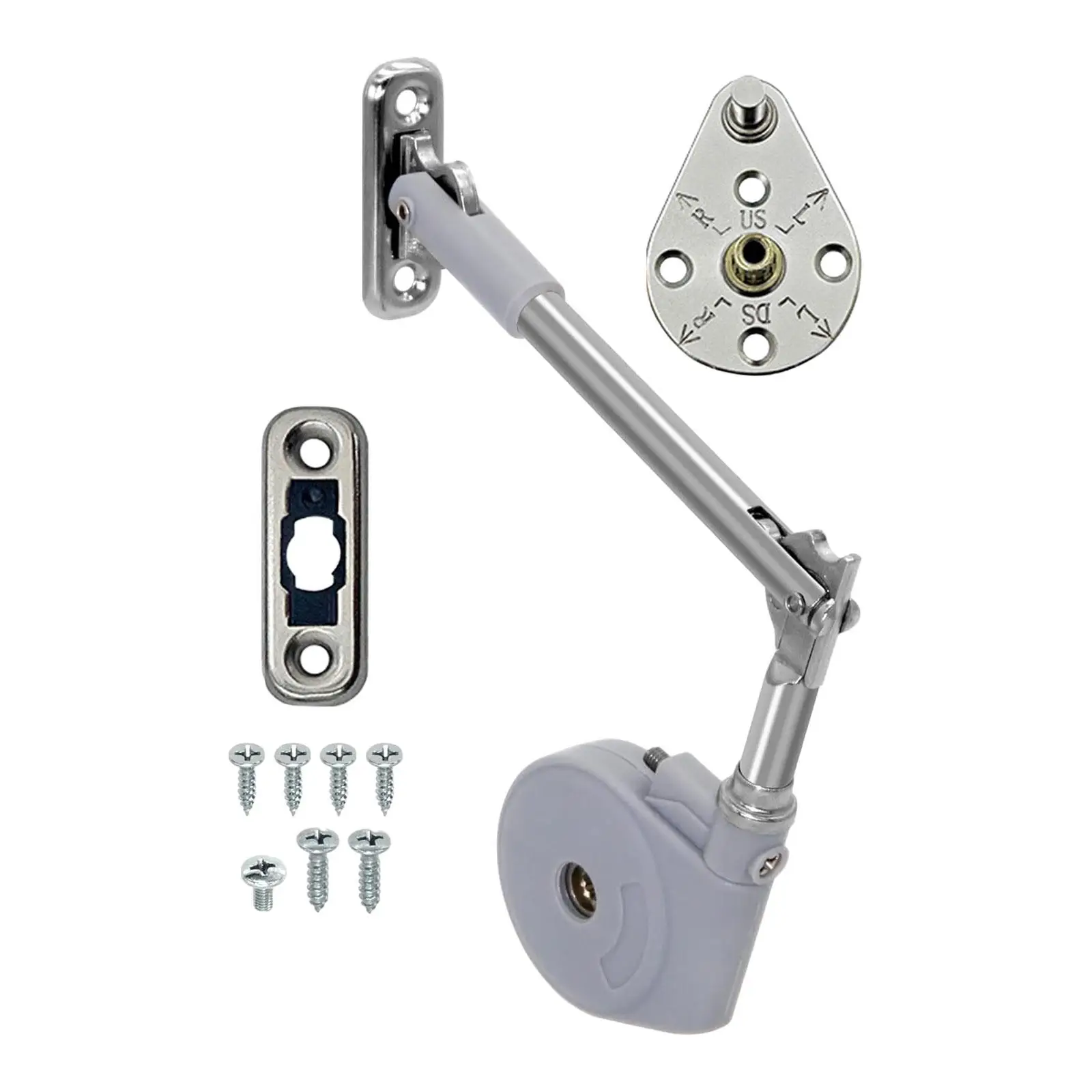 Deckelstützscharnier, geräuschlose Dämpfung, einfach zu installieren, Premium-Deckelstrebe für Spielzeugkiste, nach oben öffnende Klappentüren, Aufbewahrungskofferraum