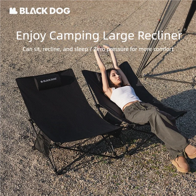 Blackdog Camping Stuhl mit Kissen Lounge Büro Nickerchen Home Use Liege Outdoor faltbare Strand Angeln Touristen stühle