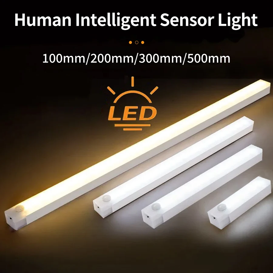 Bewegungs sensor LED Schrank Licht wiederauf ladbare Induktion Nachtlicht drahtlose tragbare Detektor Lampe Küche Treppe Hintergrund beleuchtung