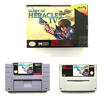 The Glory of Heracles IV Gift from the Gods game cartridge For snes ntsc pal video game