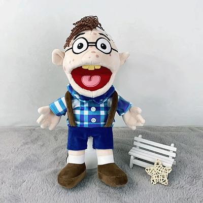 Feebe Je-ffry Puppet Plush Toy Doll 16 inch Puppet Plush Soft Stuffed Hand Puppet for Kids Party Christmas Halloween Party Gift