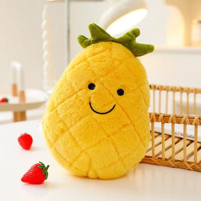 Fruit Plush Cuddly Toy for Kids - Soft Polyester Stuffed Figure for Interactive Play Ideal Gift for Ages 14 on Special Occasions like Christmas and Birthday