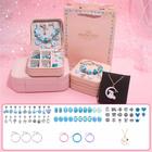 Hot-selling children's handmade diy beaded bracelet gift box set cute multicolor animation pendant resin bracelet jewelry