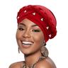 Women Turban Cap Beaded Headscarf BeanieAfrican Braid Turban Cap for WomenTwisted Beaded Braid Wrap Hat Braid Turban