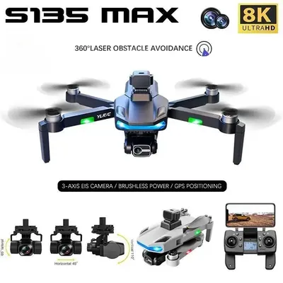 S135 Drone Brushless Motor GPS HD Professional Aerial Photography Radar Obstacle Avoidance 5G