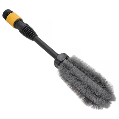 High Pressure Car Wash Brush Connect Water Tube Wheel Scrubber 360° Cleaning Wheel Washing Tool