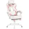 Pink Gaming Chair for Adults,Girls Computer Chair with High Back,Big and Tall Gaming Chairs with