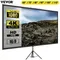 VEVOR 60 70 80 90 100 110 Inch Tripod Projector Screen W/ Stand 16:9 4K HD Portable Home Cinema for