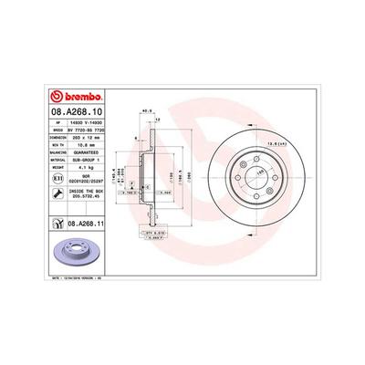 MAGNETI MARELLI Bremsscheibe vorne rechts links voll Ø260mm 260mm für RENAULT DACIA SMART 7701208252 4534200000 6001547683 360406061300 Image
