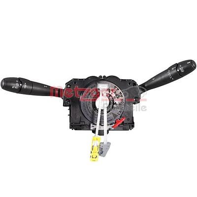 METZGER Lenkstockschalter schwarz für CITROËN/PEUGEOT CITROËN 6242.VW 6242.GF 6242VW 0916836 Image