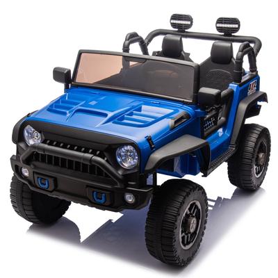 Two-Seater 24V Ride On Truck Car with Parental Control, 200W Motors, Adjustable Speed, LED Lights, MP3, Bluetooth, For Kids
