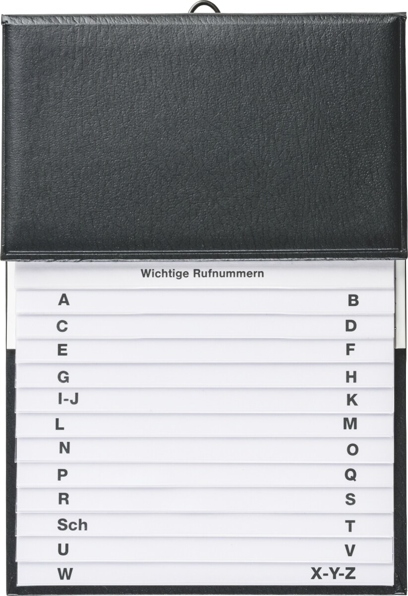 Brunnen Telefonregister Schuppen 16x22cm schwarz Image