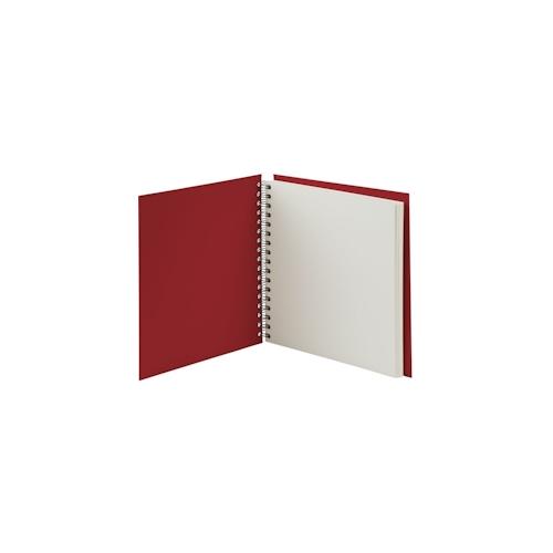 Fotoalbum Whire-O 60 Seiten 230x230mm rot/offwhite