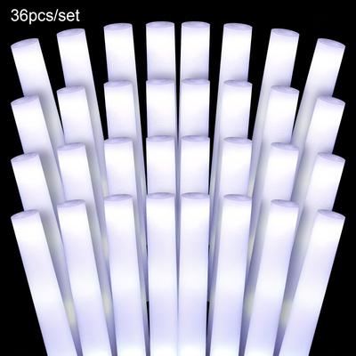 TEMU 36pcs Led Glow Sticks Light Up Batons For Concert Stage Lights, Wedding Carnival Ramadan Festival Valentine's Day Birthday Party