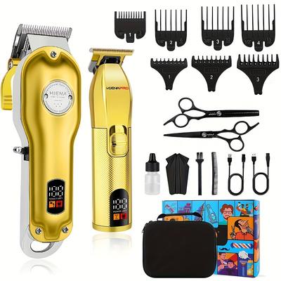 TEMU 2 Piece Professional Men's Electric Hairdresser, Usb Rechargeable Cordless Hairdresser, Beard Trimmer For Barbers And Stylists, Men's Hairdresser, Holiday Gift For Him, Father's Day Gift