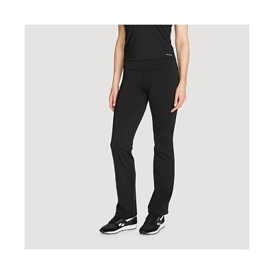 Eddie Bauer Women's Crossover Trail Adventure High-Rise Fleece-Lined Pants - Black - Size M