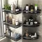 Bathroom Shelf Kitchen Storage Organizer Aluminum Shampoo Makeup Shower Shelf Bathroom Tripod Rack