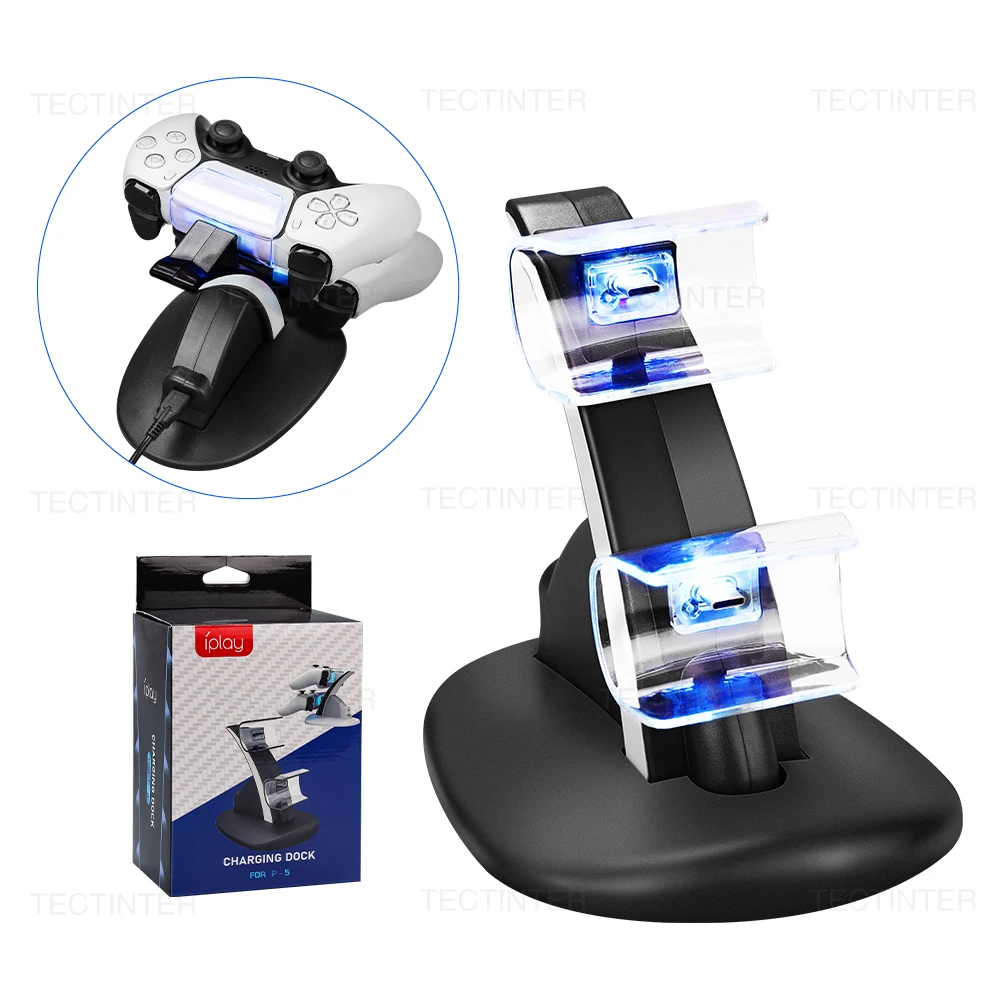 For PS5 Controller Dock Charger for PS5 Control Type-C Charging Stand Station Cradle for Playstation 5 PS5 Game Accessories
