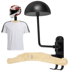 Motorrad helm halter 180 ° Drehung Hochleistungs-Wand halmst änder Mehrzweck-Helm halter aus Aluminium legierung
