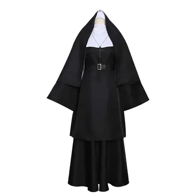 Halloween Die Nonne Cosplay Kostüm Valak Schwarze Uniform Robe Anzug Halloween Party Dämon Nonne Image