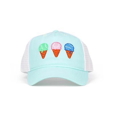 Ame & Lulu Unisex Sweet Serve Trucker Hat - Little Kid, Big Kid - Light/Pastel Blue