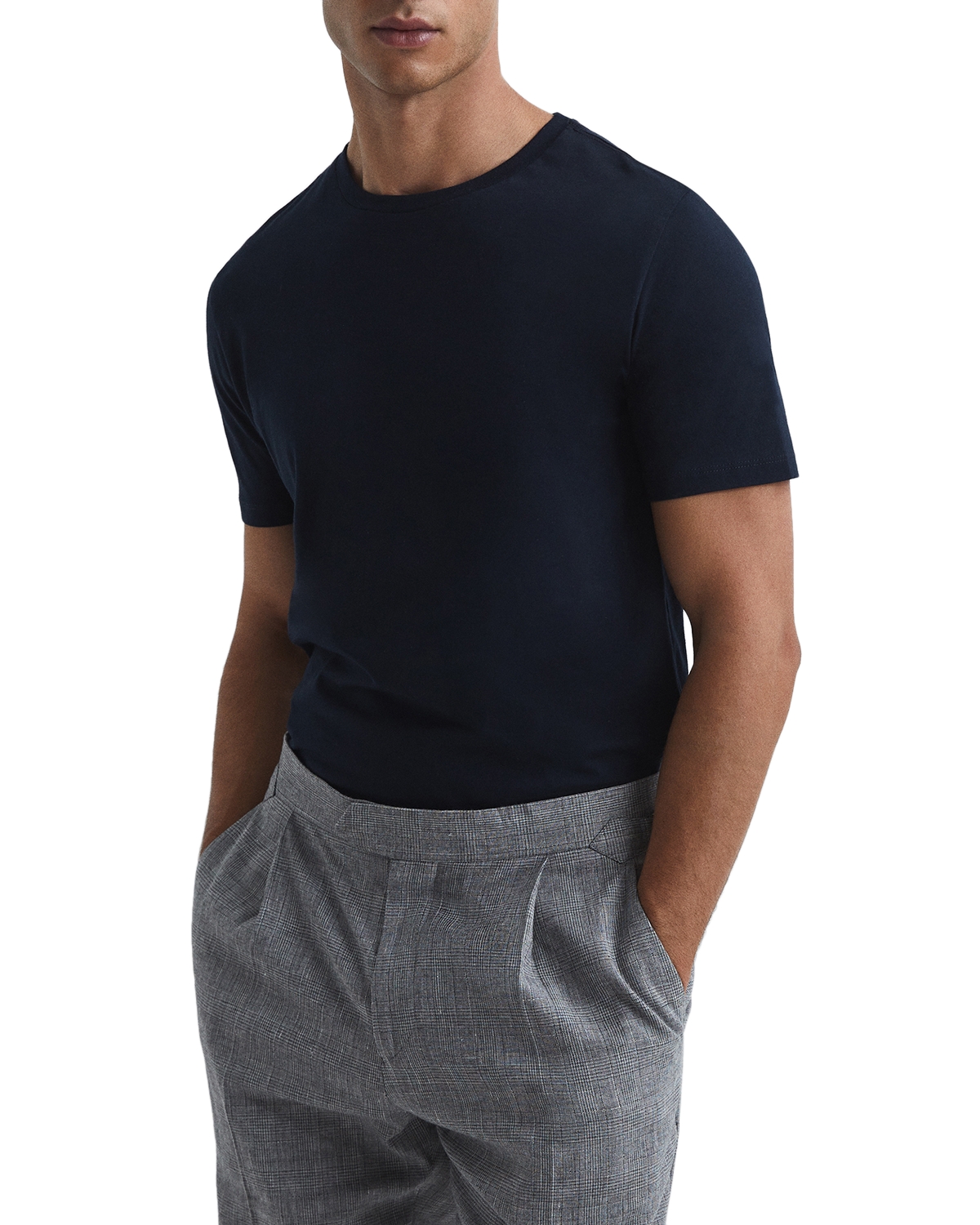 Reiss Bless Crewneck Tee - Navy