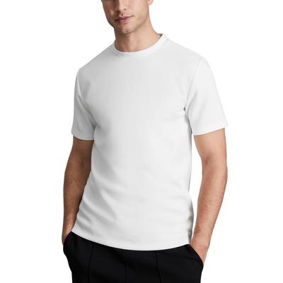 Reiss Bradley Interlock Slim Fit Crewneck Tee - White